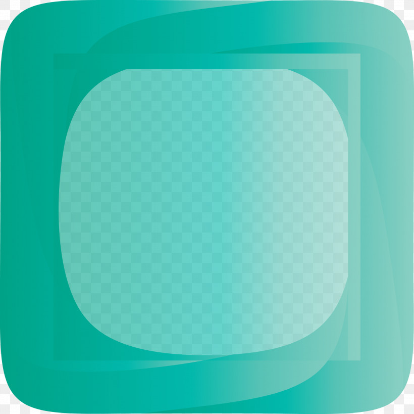 Square Frame, PNG, 3000x2999px, Square Frame, Aqua, Green, Rectangle, Serveware Download Free