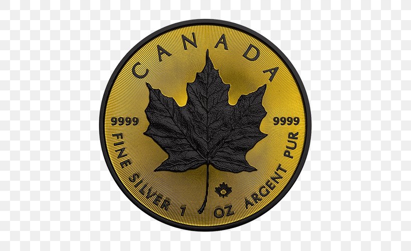Bullion Coin Silver Coin Canadian Gold Maple Leaf, PNG, 500x500px, Bullion Coin, Banknote, Canada, Canadian Gold Maple Leaf, Canadian Silver Maple Leaf Download Free