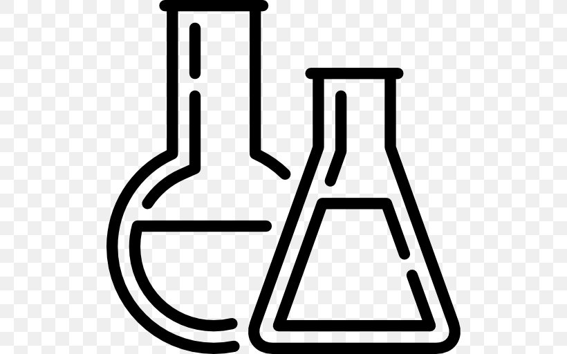 Chemistry Laboratory Flasks Chemical Substance, PNG, 512x512px, Chemistry, Area, Black And White, Chemical Substance, Chemielabor Download Free