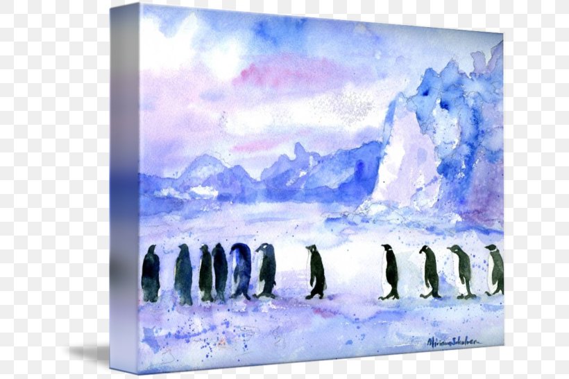 Penguin Watercolor Painting 09738 Art, PNG, 650x547px, Penguin, Abstract Art, Acrylic Paint, Arctic, Art Download Free