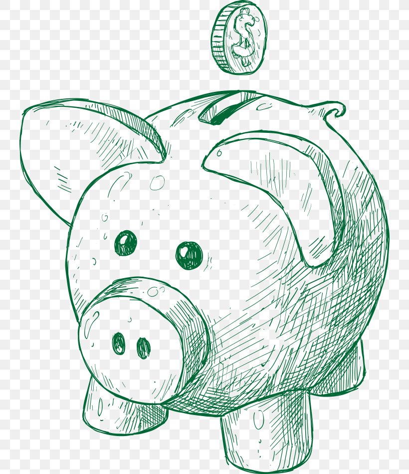 Piggy Bank Saving Finance Money Drawing, PNG, 742x949px, Piggy Bank, Alcancxeda, Bank, Black And White, Child Download Free