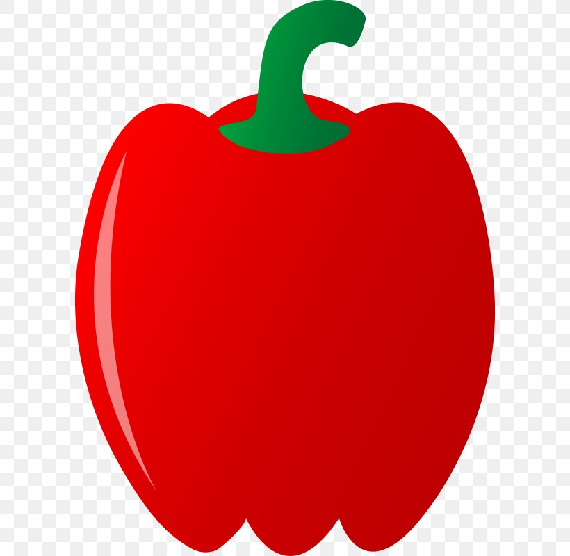 Bell Pepper Clip Art Chili Pepper Openclipart Vegetable, PNG, 604x800px, Bell Pepper, Apple, Chili Pepper, Food, Fruit Download Free