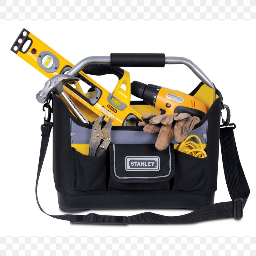 Stanley Hand Tools Stanley Black & Decker Tote Bag, PNG, 1200x1200px, Stanley Hand Tools, Apron, Bag, Brand, Dewalt Download Free