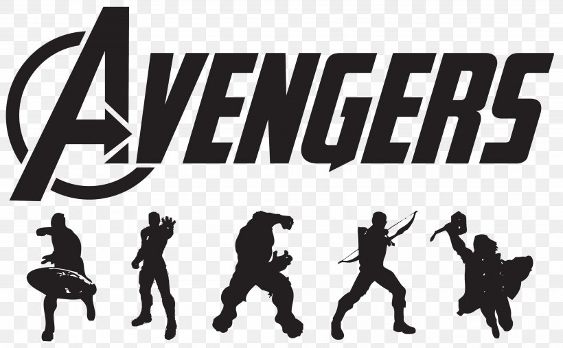 Thor Hulk Avengers Logo, PNG, 4028x2495px, Thor, Avengers, Avengers Film Series, Black And White, Brand Download Free