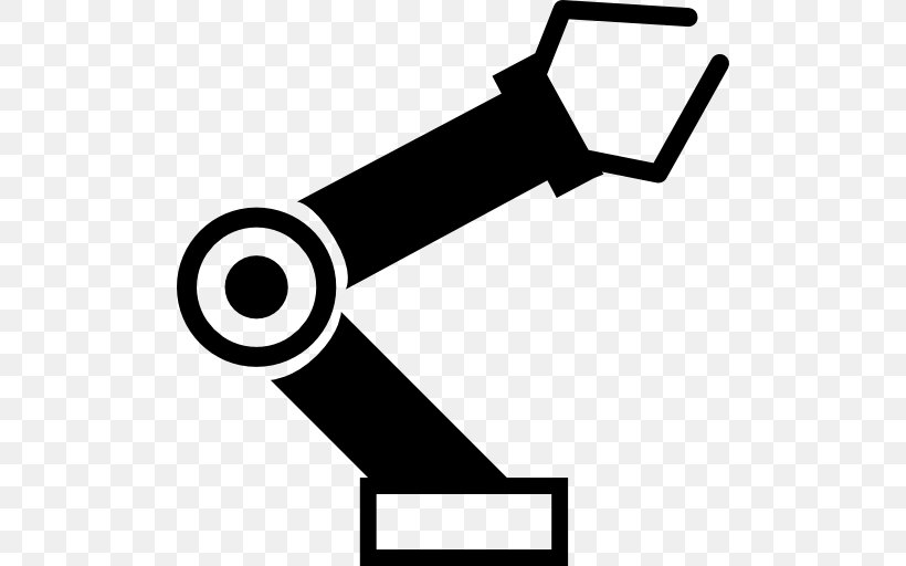 Robotic Arm Robotics, PNG, 512x512px, Robotic Arm, Android, Arm, Automaton, Black And White Download Free