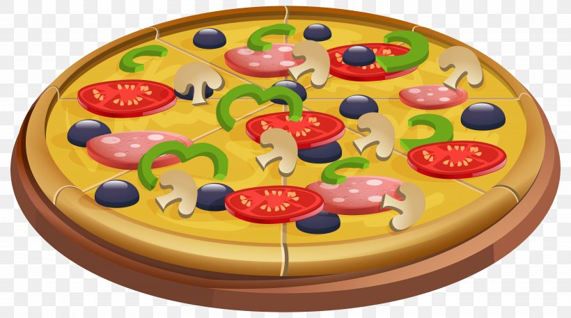 Hawaiian Pizza Pepperoni Clip Art, PNG, 8000x4468px, Pizza, Cuisine, Dish, Food, Pepperoni Download Free