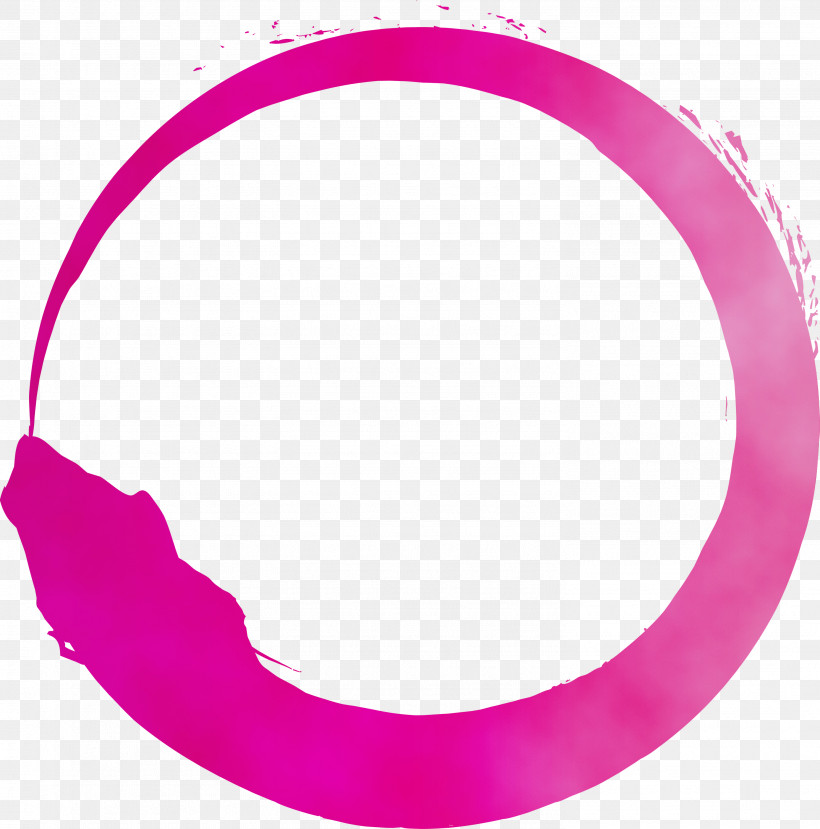 Pink Magenta Violet Circle Oval, PNG, 2966x3000px, Brush Frame, Circle, Frame, Magenta, Oval Download Free