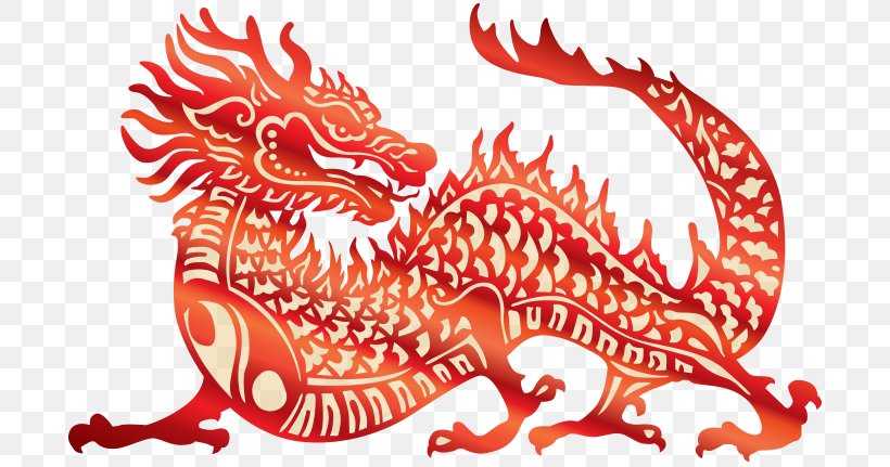 China Chinese Dragon Vector Graphics Papercutting Royalty-free, PNG, 700x431px, China, Art, Artwork, Chinese Dragon, Chinese New Year Download Free