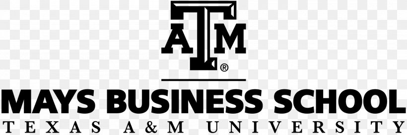 Mays Business School Texas A&M College Of Veterinary Medicine & Biomedical Sciences Texas A&M University At Galveston Texas A&M University School Of Law, PNG, 2000x664px, Mays Business School, Black, Black And White, Brand, Business School Download Free