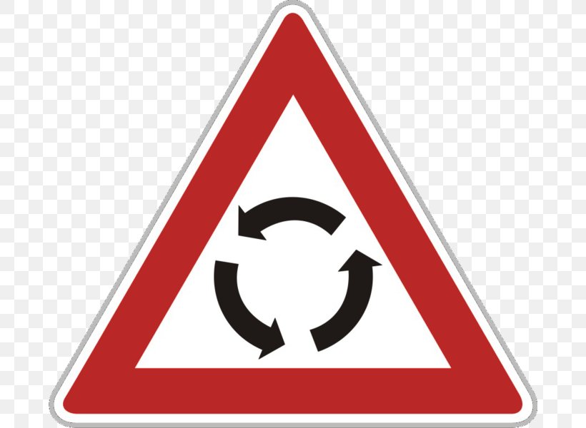 Priority Signs Roundabout Traffic Sign Warning Sign Traffic Circle, PNG, 684x600px, Priority Signs, Area, Brand, Driving, Intersection Download Free