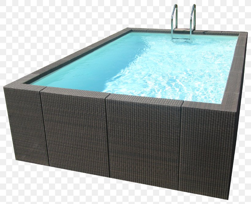 Swimming Pool Natatorium Hot Tub Rectangle Rattan, PNG, 800x667px, Swimming Pool, Assembly, Bathtub, Garden, Hot Tub Download Free
