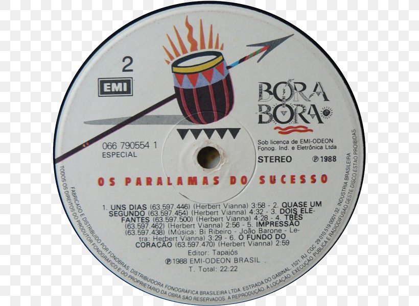 Bora Bora Os Paralamas Do Sucesso Phonograph Record Compact Disc Font, PNG, 613x600px, Bora Bora, Compact Disc, Computer Hardware, Hardware, Label Download Free