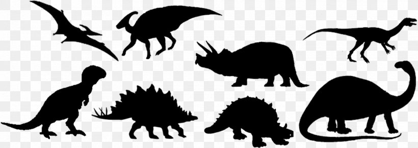 Cat Dinosaur Tyrannosaurus Silhouette, PNG, 1420x506px, Cat, Birthday, Black And White, Carnivoran, Cartoon Download Free