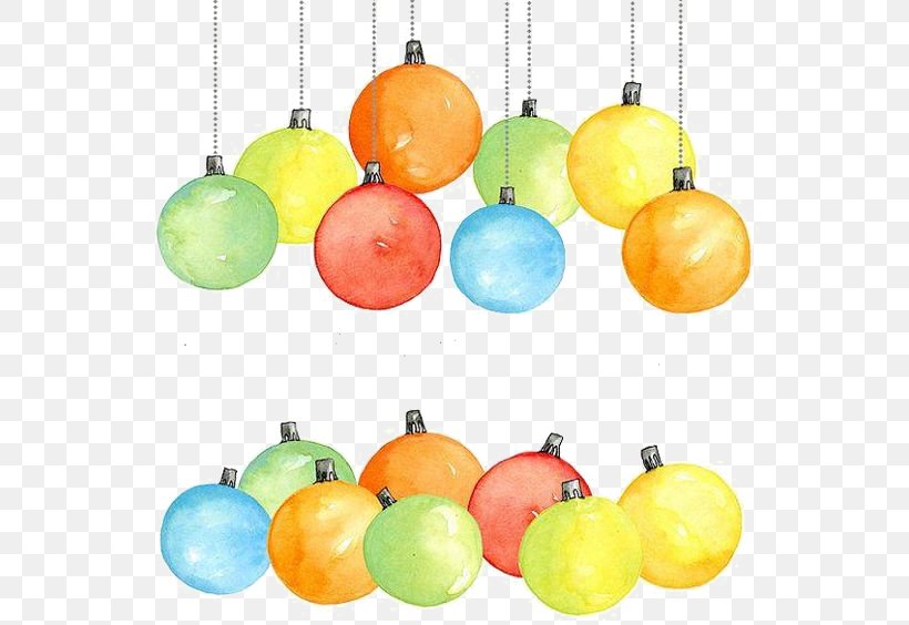 Christmas Ornament Watercolor Painting Christmas Card Clip Art, PNG, 564x564px, Christmas Ornament, Art, Balloon, Christmas, Christmas Card Download Free