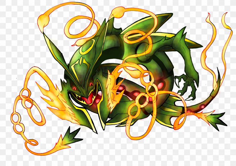Rayquaza Fan Art DeviantArt, PNG, 3501x2470px, Rayquaza, Art, Artist, Character, Coloring Book Download Free