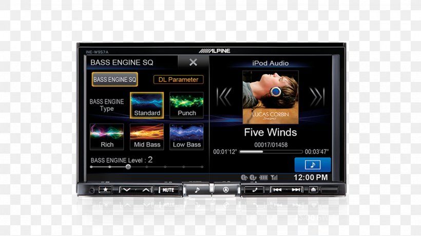 Car GPS Navigation Systems Alpine Electronics Vehicle Audio Automotive Navigation System, PNG, 1024x576px, Car, Alpine Electronics, Audio, Automotive Head Unit, Automotive Navigation System Download Free