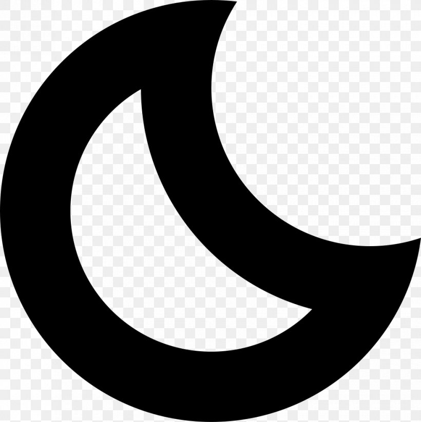 Clip Art Crescent Moon, PNG, 980x984px, Crescent, Black, Black And White, Brand, Logo Download Free