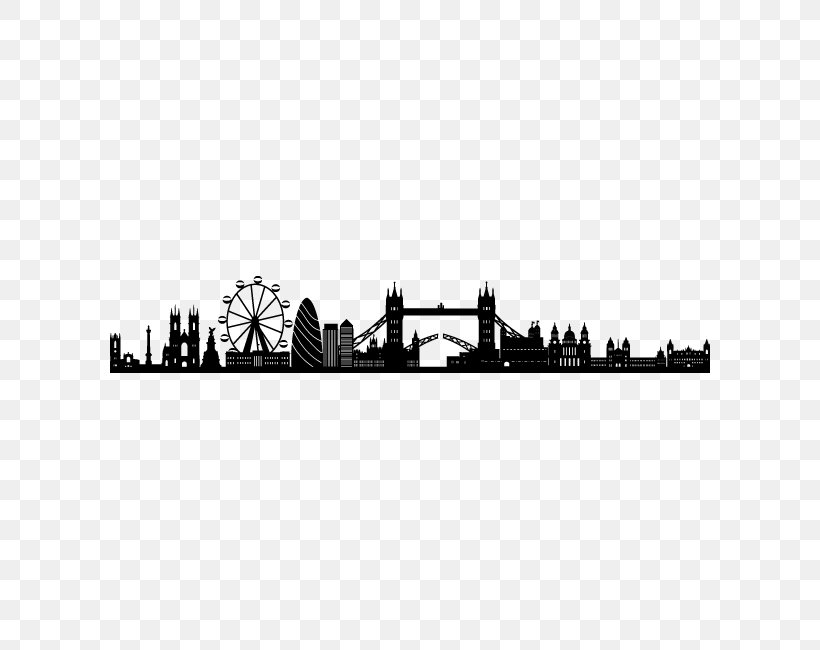 Skyline London Drawing Royalty-free Phonograph Record, PNG, 650x650px, Skyline, Architecture, Bedroom, Black And White, Building Download Free