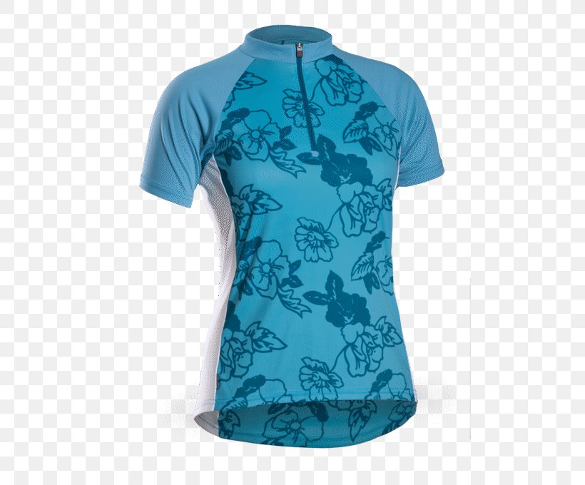 Sleeve T-shirt Cycling Jersey, PNG, 680x680px, Sleeve, Active Shirt, Aqua, Bicycle, Blue Download Free