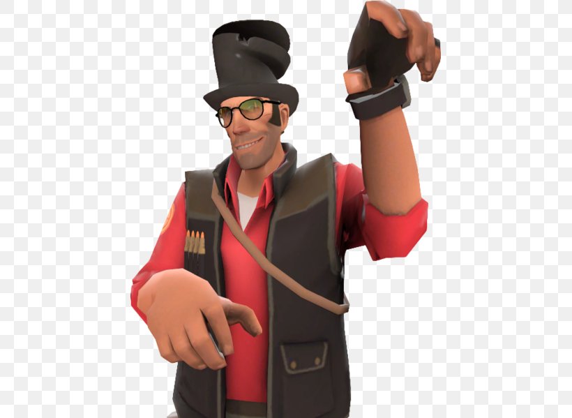 Team Fortress 2 Chapeau Claque Free-to-play Sniper Video Game, PNG, 445x599px, Team Fortress 2, Action Figure, Action Toy Figures, Chapeau Claque, Community Download Free