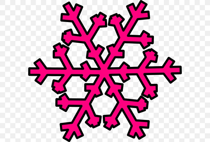 Snowflake Clip Art, PNG, 600x554px, Snowflake, Area, Blog, Magenta, Petal Download Free