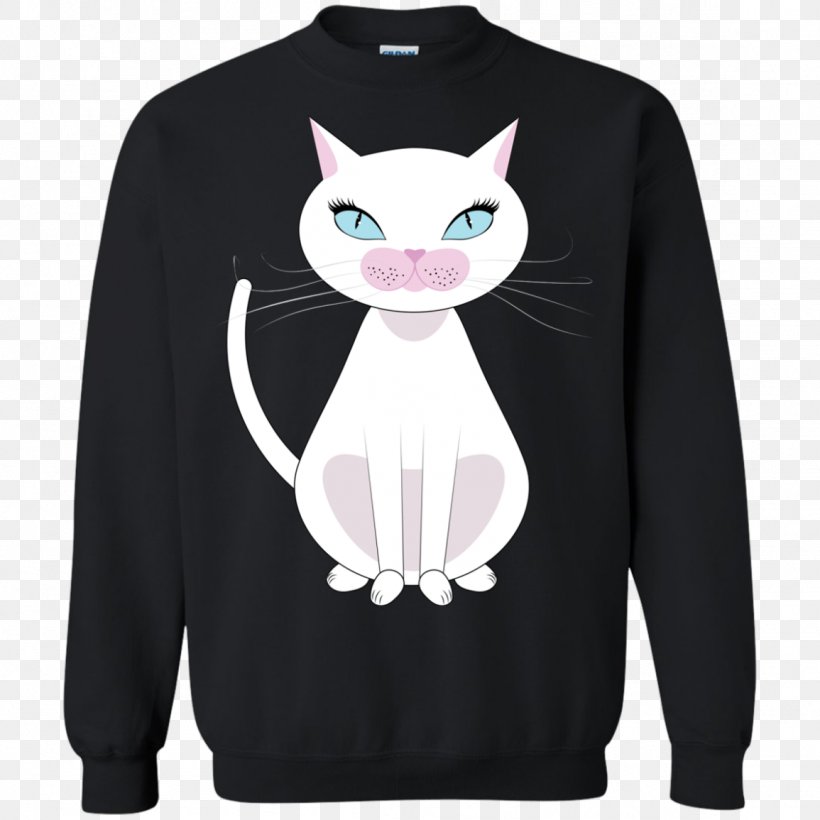 T-shirt Hoodie Sweater Sleeve, PNG, 1155x1155px, Tshirt, Black, Bluza, Cat, Cat Like Mammal Download Free