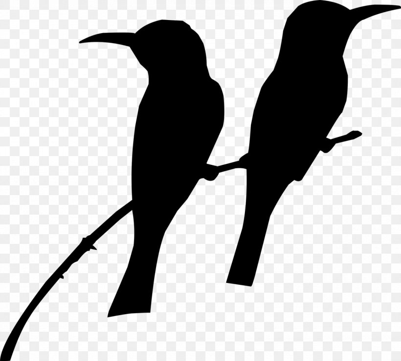 Hummingbird Silhouette, PNG, 1280x1156px, Bird, Beak, Black And White, Branch, Decal Download Free