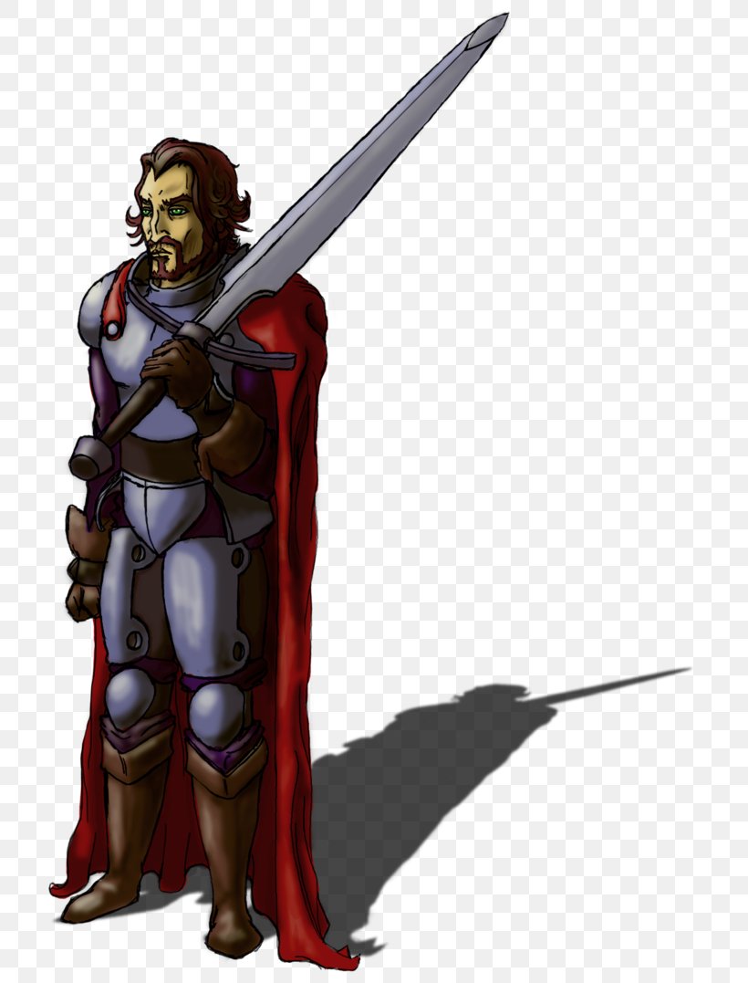 Sword Superhero Cartoon Spear, PNG, 742x1077px, Sword, Armour, Cartoon, Cold Weapon, Fictional Character Download Free