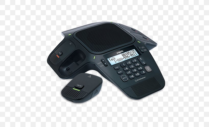 Microphone VTech VCS704 Digital Enhanced Cordless Telecommunications Telephone Conference Call, PNG, 500x500px, Microphone, Business Telephone System, Conference Call, Conference Phone, Corded Phone Download Free