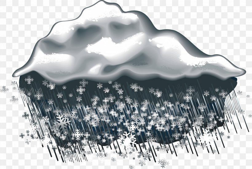 Weather Rain And Snow Mixed Icon, PNG, 2762x1859px, Weather, Black And White, Cloud, Cloudburst, Flat Design Download Free