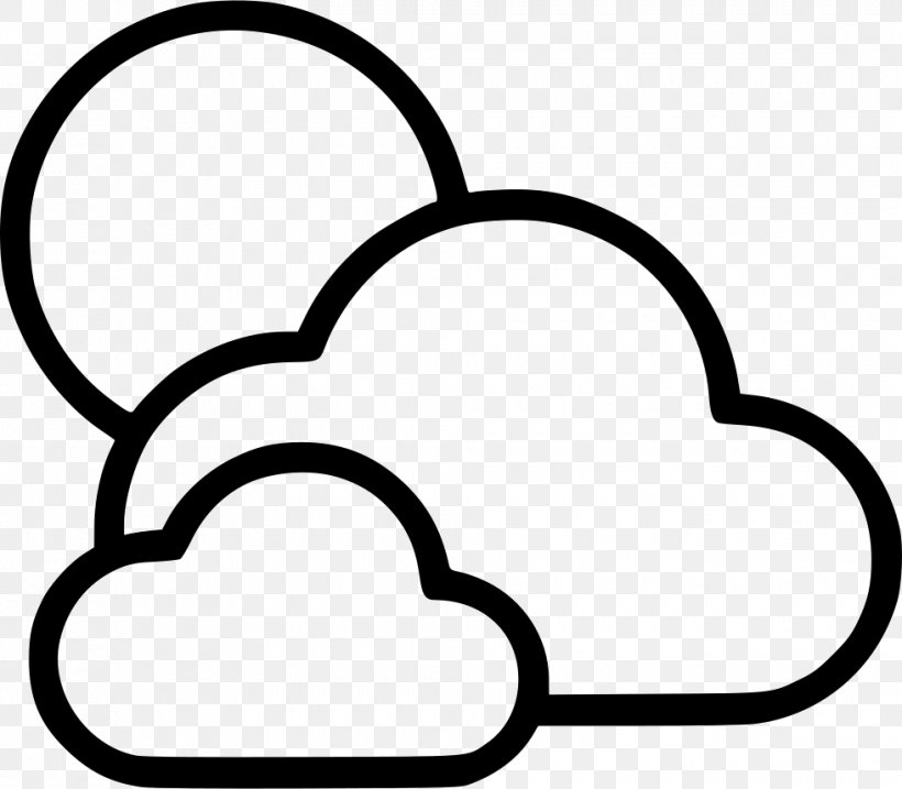 Cloud Clip Art, PNG, 980x858px, Cloud, Area, Black, Black And White, Body Jewelry Download Free