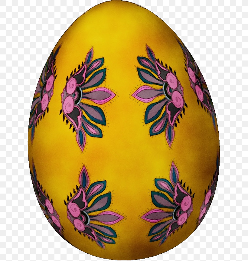 Easter Egg, PNG, 637x863px, Watercolor, Easter, Easter Egg, Egg, Magenta Download Free