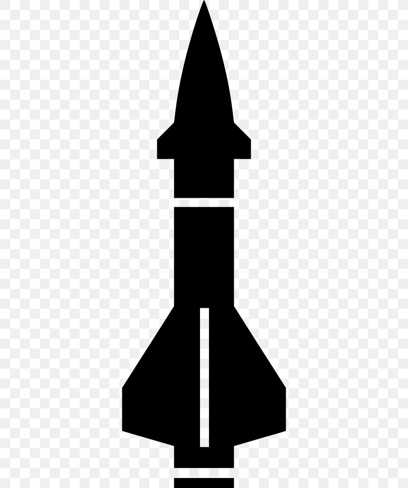 Intercontinental Ballistic Missile Rocket, PNG, 330x980px, Missile, Black, Blackandwhite, Bomb, Cross Download Free