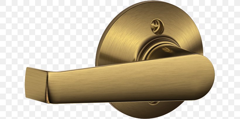 Brass Door Handle Schlage Lock, PNG, 651x407px, Brass, Antique, Cylinder, Door, Door Handle Download Free