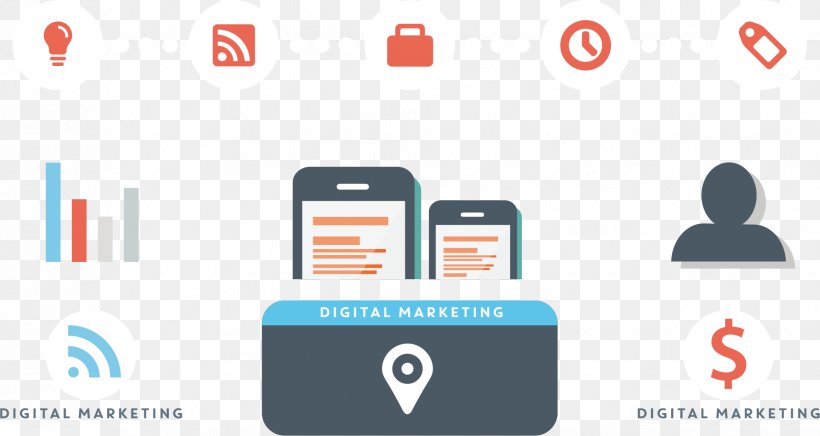 Digital Marketing Digital Data Icon, PNG, 1961x1045px, Digital Marketing, Advertising, Brand, Business, Communication Download Free