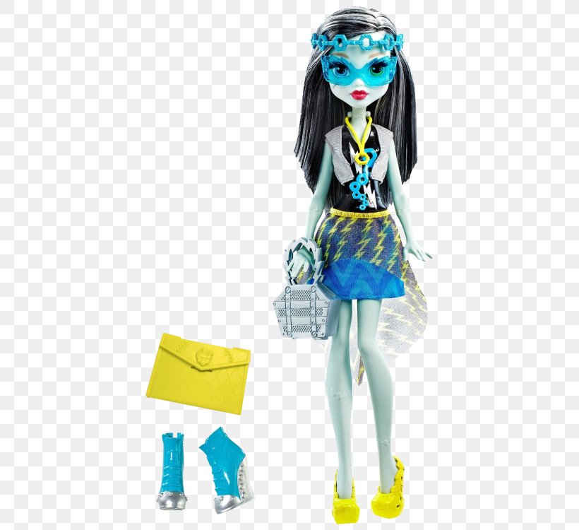 Frankie Stein Monster High Fashion Doll, PNG, 443x750px, Frankie Stein, Barbie, Bratz, Doll, Electric Blue Download Free