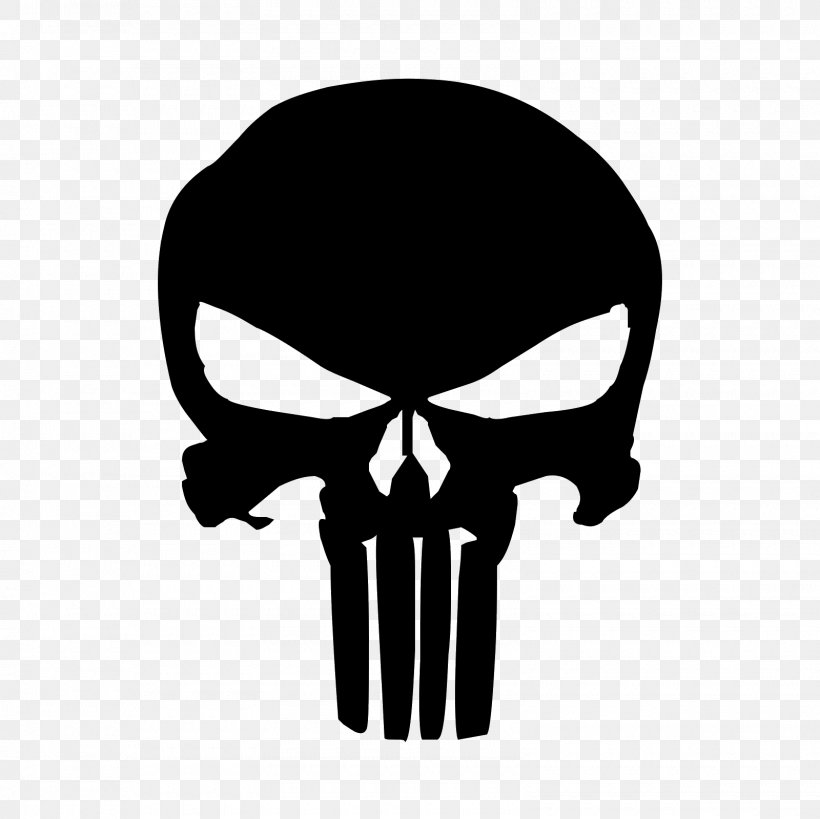 Punisher Logo Decal Sticker, PNG, 1600x1600px, Punisher, Autocad Dxf, Black And White, Bone, Bumper Sticker Download Free