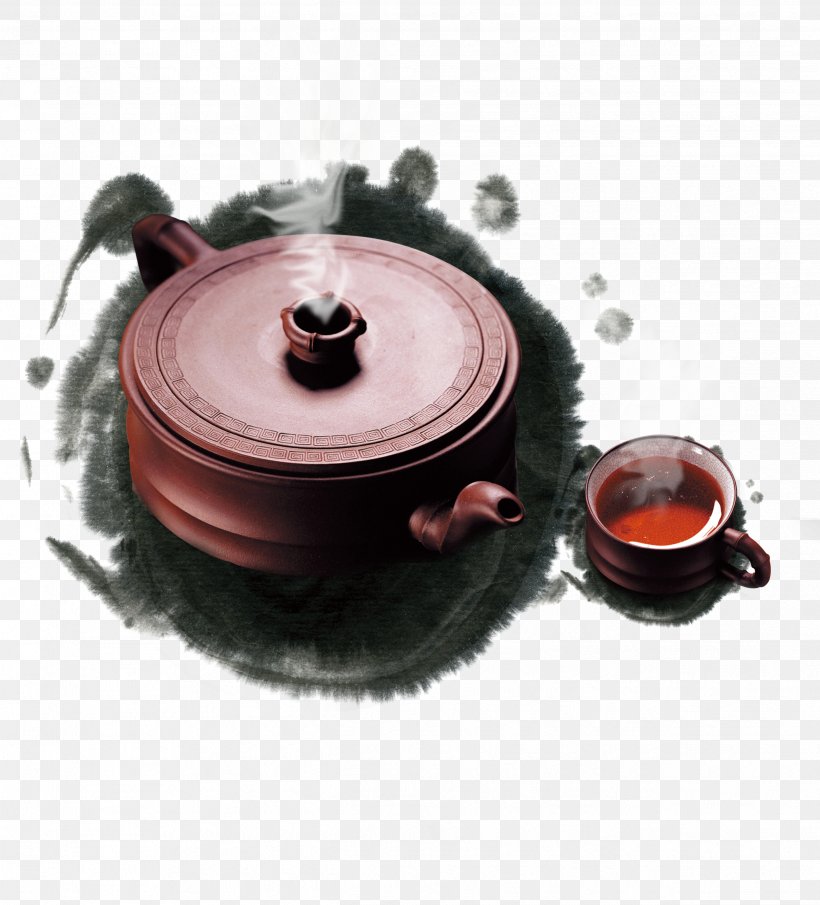 Tea Culture Ink Wash Painting Poster, PNG, 2491x2752px, Tea, Cookware And Bakeware, Culture, Ink Brush, Ink Wash Painting Download Free