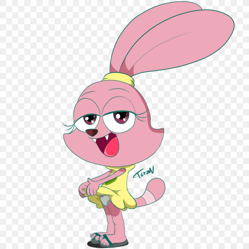 Easter Bunny Pink M Legendary Creature Clip Art, PNG, 920x920px, Watercolor, Cartoon, Flower, Frame, Heart Download Free