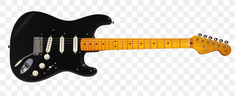 Fender Stratocaster The Black Strat Fender David Gilmour Signature Stratocaster Squier Deluxe Hot Rails Stratocaster Fender Musical Instruments Corporation, PNG, 970x399px, Fender Stratocaster, Bass Guitar, Black Strat, David Gilmour, Electric Guitar Download Free
