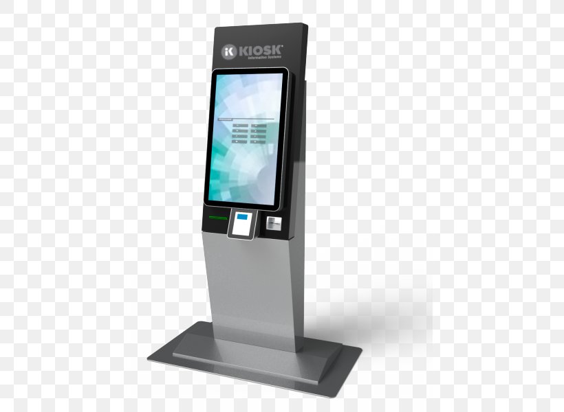 Interactive Kiosks Self-checkout Advertising Cash Register, PNG, 438x600px, Interactive Kiosks, Advertising, Blagajna, Cash Register, Computer Monitor Accessory Download Free