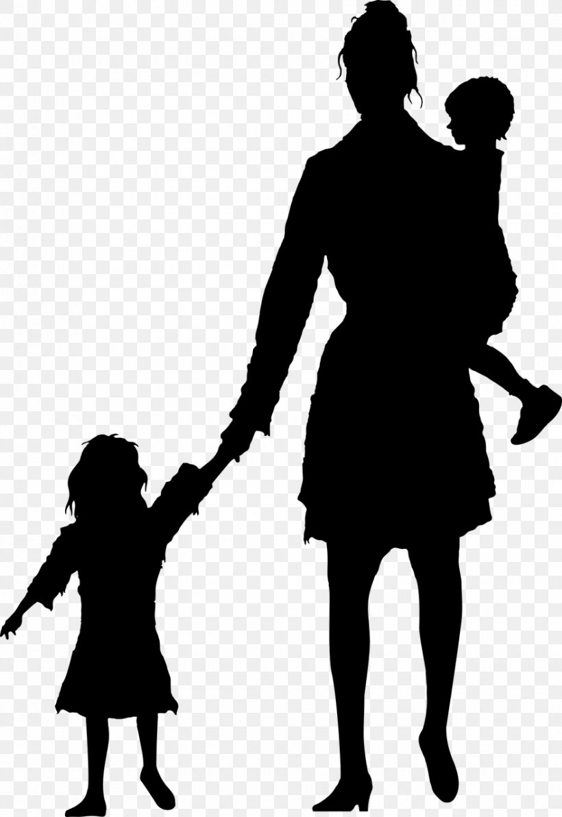 Mother Silhouette Child Stock Photography, PNG, 880x1280px, Mother, Black And White, Child, Family, Father Download Free