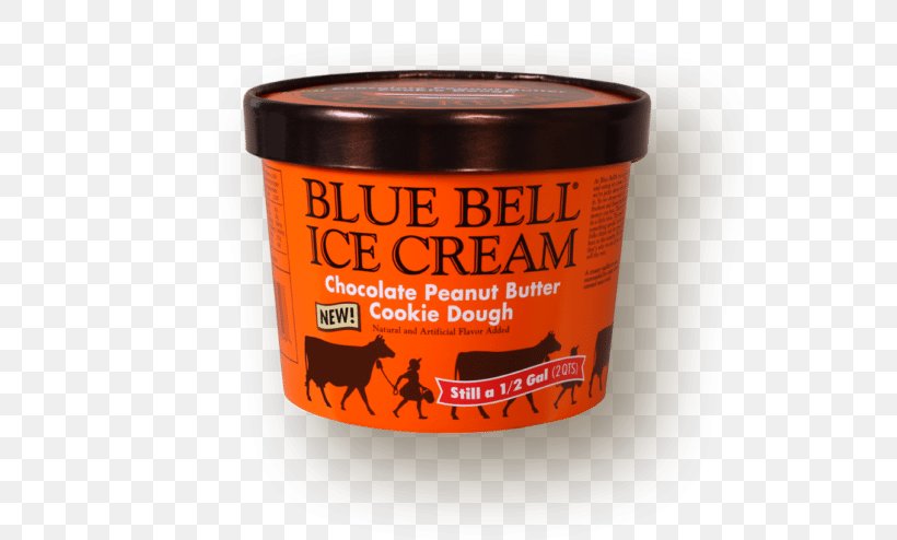 Chocolate Ice Cream Peanut Butter Cookie Milk Blue Bell Creameries, PNG ...
