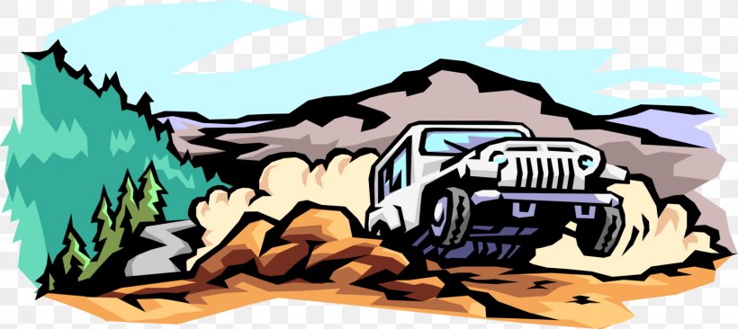 Illustration Vector Graphics Clip Art Car Jeep, PNG, 1566x700px, Car, Art, Cartoon, Fiction, Fictional Character Download Free