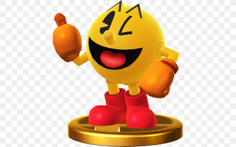 Jr. Pac-Man Super Smash Bros. For Nintendo 3DS And Wii U Pac-Man World 3 Ms. Pac-Man, PNG, 512x512px, Pacman, Figurine, Jr Pacman, Ms Pacman, Nintendo 3ds Download Free