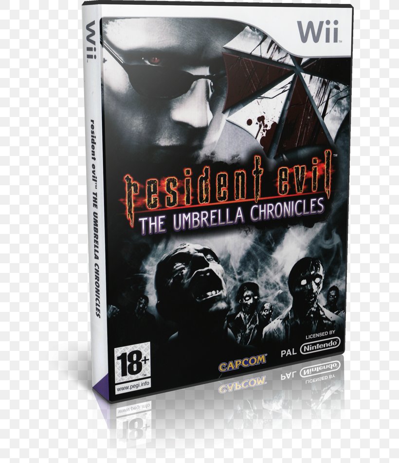 Resident Evil: The Umbrella Chronicles Resident Evil: The Darkside Chronicles Wii Resident Evil 5, PNG, 634x950px, Resident Evil, Action Game, Capcom, Electronic Device, Film Download Free