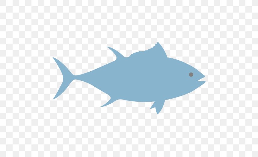 Thunnus Tuna Salad Atlantic Bluefin Tuna Yellowfin Tuna Silhouette, PNG, 500x500px, Thunnus, Atlantic Bluefin Tuna, Cartilaginous Fish, Dolphin, Electric Blue Download Free