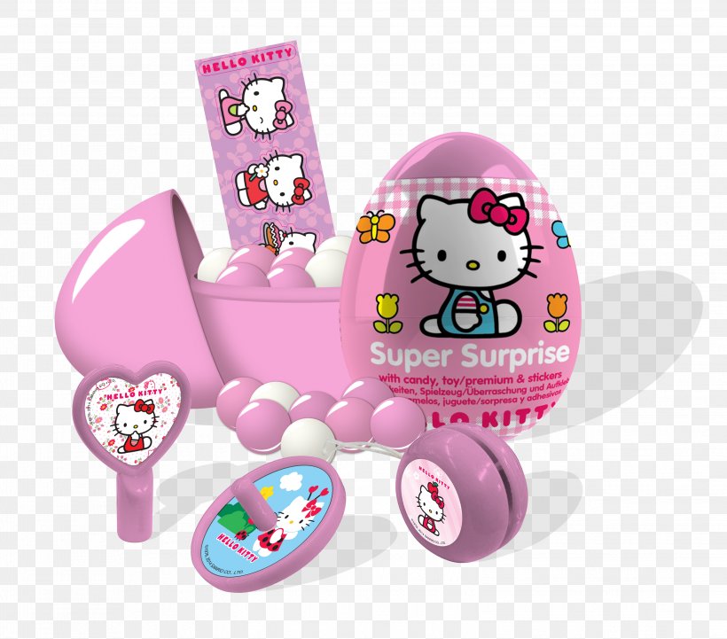 Hello Kitty Kinder Surprise Candy Egg Sanrio, PNG, 3102x2729px, Hello Kitty, Candy, Chocolate, Dessert, Egg Download Free