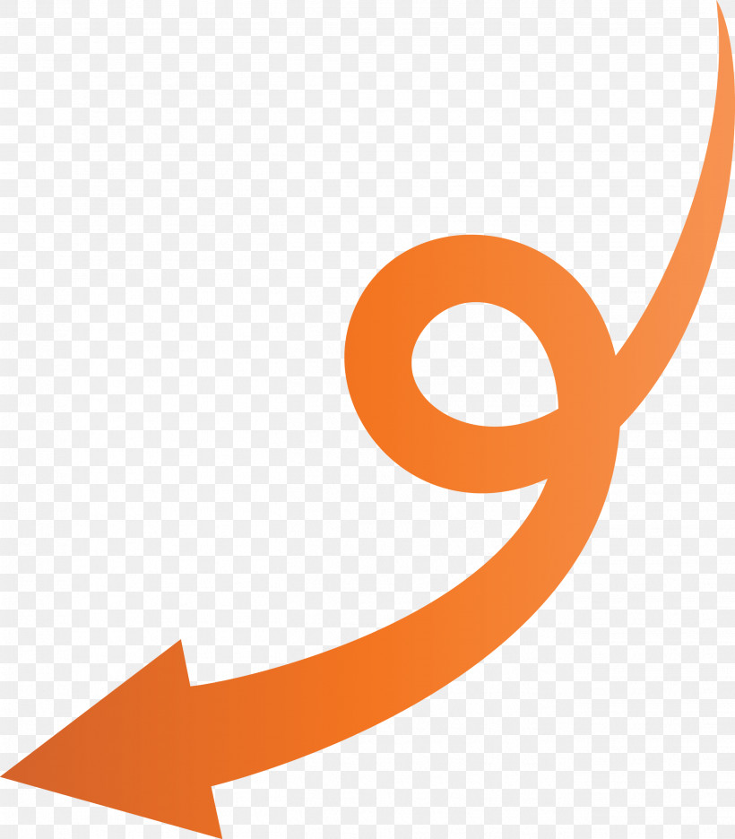 Curved Arrow, PNG, 2628x3000px, Curved Arrow, Line, Logo, Orange, Symbol Download Free