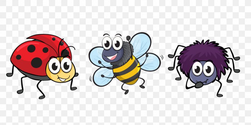 Insect Cartoon Bee Clip Art, PNG, 1013x505px, Insect, Art, Bee, Cartoon, Drawing Download Free